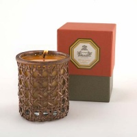 Agraria Golden Pomegranate Woven Cane Perfume Candle