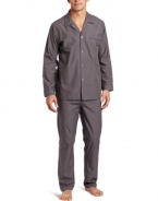 Majestic International Men's Solid Basics Long Sleeve Pajama