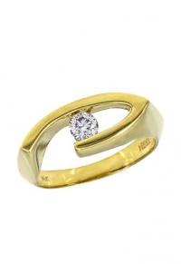 Effy Jewlery 14K Yellow Gold Diamond Ring, .25 TCW Ring size 7