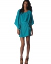 Twelfth Street By Cynthia Vincent Womens Mini Kaftan in Teal - Teal - Small