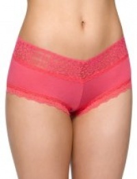 Hanky Panky Logo To Go Modal Boyshort Panty (632151) L/Popsicle Pink