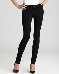 Jet black Current/Elliott denim leggings are slim and sleek for a streamlined look you can rock uptown or downtown, day or night. Dress them with shimmer or edgy accents, but always add attitude.