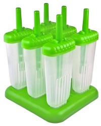 Tovolo Green Groovy Ice Pop Molds, Set of 6