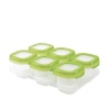 OXO Tot Baby Blocks Freezer Storage Containers 2 Ounce, Set 6, Clear