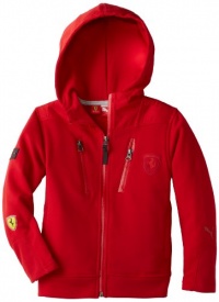 Puma - Kids Boys 2-7 Little Ferrari Hooded Jacket, Red, 5