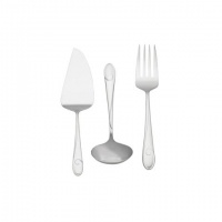 Waterford Ballet Ribbon 18/10 Stainless Steel 3-Piece Flatware Serving Set