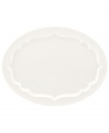 Lenox combines the versatility of whiteware with unique baroque shaping in the Regency Silhouette platter, featuring glossy white porcelain for every day, any occasion.