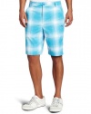 Puma Golf Men's Ombre Plaid Bermuda