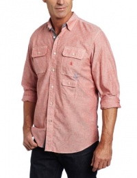 Nautica Men's Long Sleeve Sail Loft Chambray Shirt