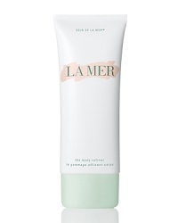 Infused with 1.75 carats of pure diamond powder, La Mer The Body Refiner polishes the skin and lifts away dull skin cells, gently retexturizing the skin. This spa-like treatment is embedded within La Mer's legendary emollients to cushion the skin while protecting its delicate moisture barrier. Fermented acidic sea muds detoxify and purify the skin for a bright, healthy appearance. A low pH level makes them particularly gentle, ideal for sensitive skin. Tourmaline and sea quartz stimulate circulation and awaken the skin. Hyraluronic Acid and a micro-algae complex attract and capture moisture to soften and refresh the skin.