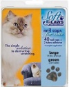 Feline Soft Claws Cat Nail Caps Take-Home Kit, Large, Green