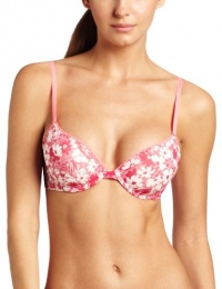 ck one Women's Convertible T-shirt Bra, Floral Confetti, 34C