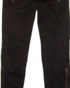 J Brand Agnes Low Rise Moden Moto Jeans Black 26; 25;