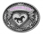 Buckle Rage Cowgirl Up Rodeo Belt Buckle - Western Design Cow Girl Metal Pink One Size