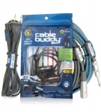 Cable Buddy® 5-pack, Black - Cable Organizer Ties with Color ID Labels