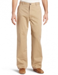 Haggar Mens Renew Chino Plain Front Casual Pant