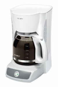 Mr. Coffee CG12 12-Cup Switch Coffeemaker, White