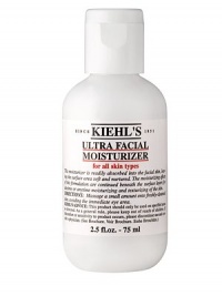 This moisturizer is readily absorbed under the facial skin, leaving the surface area soft and nurtured. The moisturizing effects of this formulation are continued beneath the surface layers for daytime or anytime moisturizing and texturizing of the skin. 2.5 oz. 