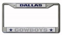 NFL Dallas Cowboys Chrome Licensed Plate Frame