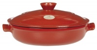 Emile Henry 614593 Flame Top 12-Inch Brazier Red