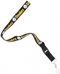 NFL Pittsburgh Steelers Lanyard, Black