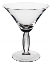 Bring contemporary refreshment to casual country tables with the New Cottage martini glass. The ridged stem separates a smooth bowl and base for a uniquely balanced look.