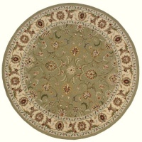 Area Rug 10x10 Round Traditional Sage Color - Momeni Old World Rug from RugPal