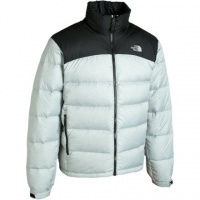 The North Face Mens Nuptse 2 Down Jacket, Heather Grey Melange, XXL