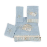 Avanti By the Sea 4-Piece Towel Set, Blue Fog