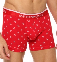 Emporio Armani Men's All Over Eagle Stretch Boxer Brief