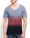 GUESS Bentley Striped V-Neck Tee