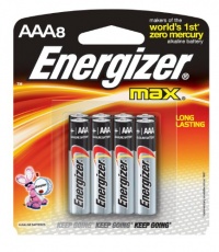 Energizer Max Alkaline AAA, 8-Count