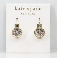 Kate Spade - Round Lever-back Clear Crystal Dangle Earrings