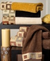 Hardly for squares, this plush velour towel is art for the bathroom wall. An inspired way to wrap up your shower routine.