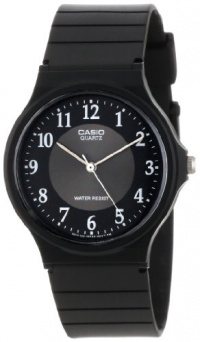 Casio Men's MQ24-1B3 Analog Black Rubber Strap Watch