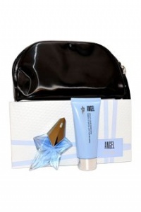 Thierry Mugler Women Set, Angel (Eau De Parfum, Body Lotion Bag)