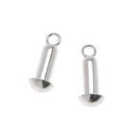 Sterling Silver Drop Link For Pandora Style Beads 6 x 16MM (2)