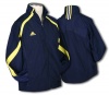 Adidas TEAM PERFORMANCE Womens Zip Lightweight Windbreaker Jacket, Navy and Yellow