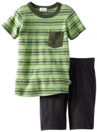 Splendid Littles Boys 2-7 Jasper Pocket Crew Set Toddler, Vintage Kelly, 4T