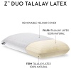 Z by Malouf Duo-Latex Two-Sided Talalay Latex Plush and Firm Pillow, QUEEN