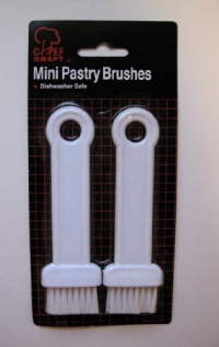 2 Piece Mini Pastry Basting Brush Set, Dishwasher Safe