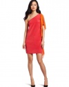 Nicole Miller Women's One Shoulder Cascade Dress