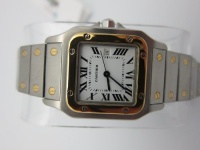 Cartier Men's 1172951 Santos Galbee Stainless Steel and 18K Gold Watch