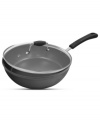 A smart, deep design is perfect for conquering a wide variety of dishes, from family-size meals to dinner for two. Pairing heavy-forged aluminum with stainless steel, this covered sauté pan demonstrates incredible heat conduction for even, perfect results. A nonstick, dishwasher-safe construction takes the hassle right out of cooking & cleanup. Lifetime warranty.