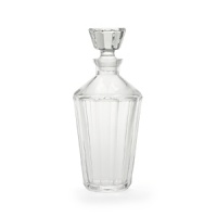 Rendered in a beveled octagon design for an early-century look, this classic Ralph Lauren decanter gleams in hand-blown crystal.