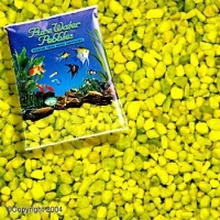 Color Gravel 5lb - Neon Yellow (10pc) (Catalog Category: Aquarium / Gravel Sand-freshwater)