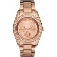 Armani Exchange Ladies Rose Gold Plated Watch