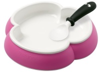 BABYBJORN Plate and Spoon - Pink