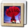 Washington, Puyallup. Fair ride at night - US48 BJA0177 - Jaynes Gallery - 6 Inch Tile Napkin Holder