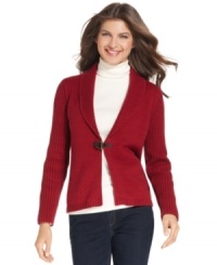 Layer up in Jones New York Signature's basic cardigan. At a great price, you'll want one in each color!